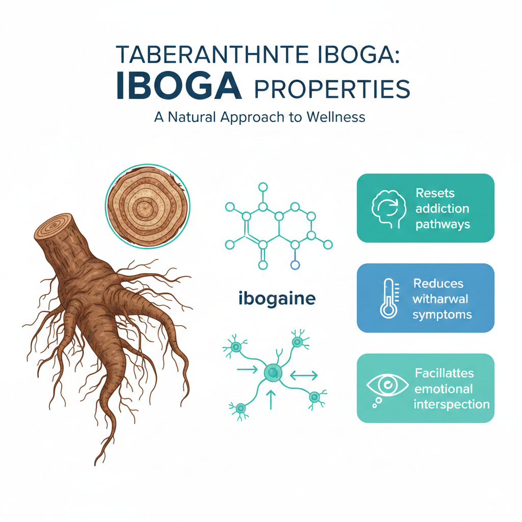 Iboga Root + Scientific Breakdown Infographic